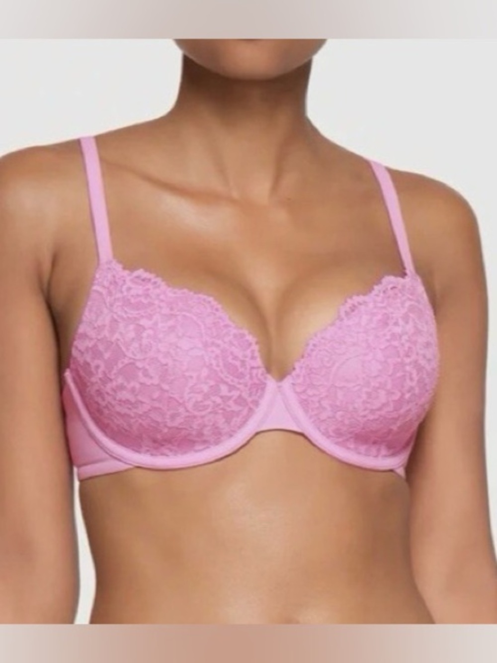 SKIMS Fits Everybody Lace T-shirt Bra In Limited Edition Petal Size 40D